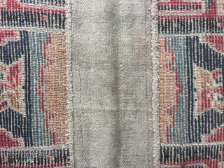 A somewhat smaller under saddle rug (Makden) from central Tibet. Probably from the first half of the 20th century. 
90 x 55 cm. No restorations. In as found condition. Inexpensive   