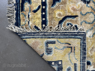    A square seating rug from Ningxia, around 1800, 55 x 57 cm. info@thomaswild.com                 