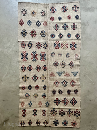 A beautiful antique Bhutanese textile. Made from sheep's wool. 140 x 69 cm. info@thomaswild.com                   