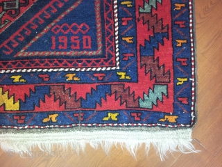 Pleased to offer for sale a Kuba region Kasim Ushak rug
in great condition, all original & untouched .
Names & date woven in. 133 cm by 200 cm. 
Very attractive & powerfull design,  ...