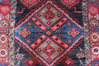 A 1930s Karabagh rug in great condition, full pile, no restorations at all, classic design with beautifully drawn borders. size: 135cm x 251cm

please ask for a shiping quote.     