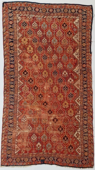 Antique Rare Qashqai Rug - Late 19th Century 
244x134cm - For sale as is. 

                  