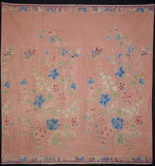 Signed Batik sarong, Pekalongan, Java, Indonesia. Beautiful piece. Fine cotton, hand-drawn. Size: 106x100cm. visit www.tinatabone.com                  