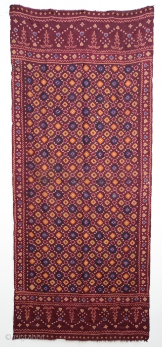 Beautiful old plangi/tie-dyed silk shawl from Bali. 
size: 185x78cm Please visit: www.tinatabone.com                     