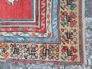 Anatolian Konya prayer rug size 129x94                           