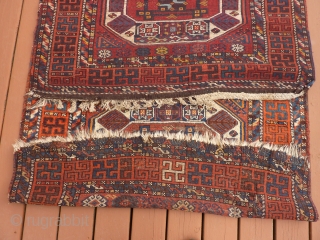 Yoruk, "Holbein" Kurdish rug, 46"x 96" Originally purchased from a store called "Anatolia" (now gone) in Seattle, some years ago. SOLD--THANK YOU!           