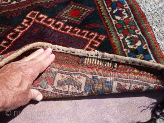 Afshar (?) bag, 26" x 23" nice condition.                         