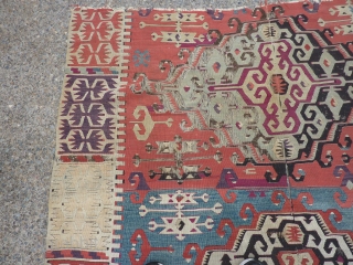 Anatolian kilim fragment 64" x 66"                           