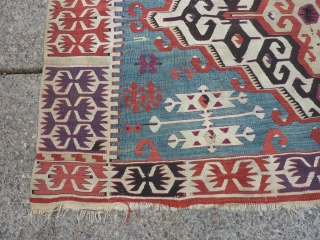 Anatolian kilim fragment 64" x 66"                           