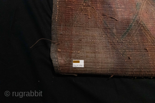 Mid-20th Century Moroccan Tuareg Mat, 200x250 cm, handwoven leather and reed in good conditions.For enquiries please contact me at tommaso.rugrabbit@gmail.com Thank you very much