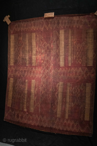 Mid-20th Century Moroccan Tuareg Mat, 200x250 cm, handwoven leather and reed in good conditions.For enquiries please contact me at tommaso.rugrabbit@gmail.com Thank you very much         