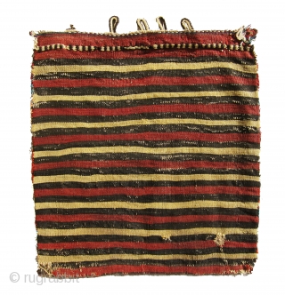 Very old, colorful, antique Shahsavan killim bag, it has very old back killim, very gorgeous piece in bargain price.              