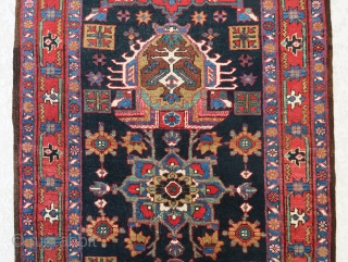 Another antique, gorgeous long Gharadagh/Heriz runner in good design, color and condition, size is 13'-11"x3'.                  