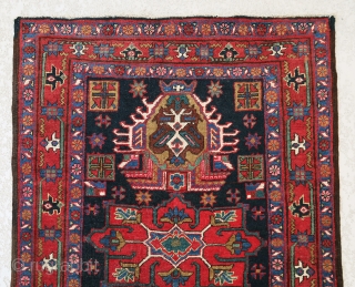 Another antique, gorgeous long Gharadagh/Heriz runner in good design, color and condition, size is 13'-11"x3'.                  