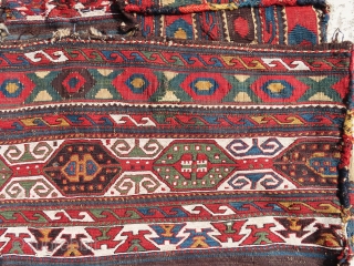 Another great and gorgeous antique Shahsavan complete mafrash in two different weave techniques, (killim and sumac) wonderful piece of art, great design and outstanding colors, all colors are natural. great condtion with  ...