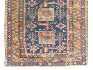 offering is an absolutely gorgeous and old perhaps mid 19th century Karagashli rug is abused condition, top collector item. The weaves are very tight and fine, need good wash. It is a  ...