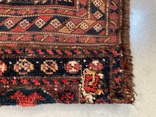 This antique Bakhtiari or Luri Camel Bag, dating back circa 1900, is a stunning piece of decor for collectors of decorative items. With its Sumak weave and piled ends, this camel bag  ...