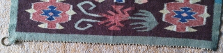 Antique Swedish kilim, no: 314, size: 51*51cm, pictorial design, wall hangings.                      