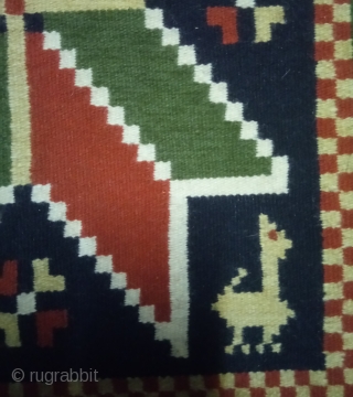 Antique Swedish kilim(Rolakan technique), no: 402, size: 68*55cm, wall hangings.                       