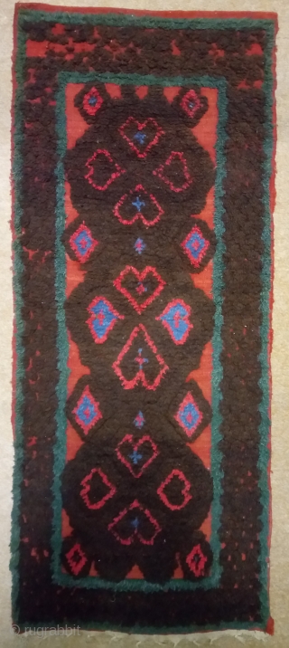 Antique Swedish Rya Rug, no: 408, size: 114*48cm, wall hangings.                       