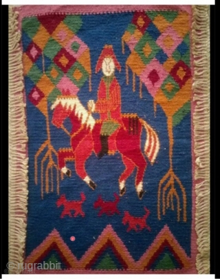 Norwegian kilim, size: 50*34 cm, wall hanging                          