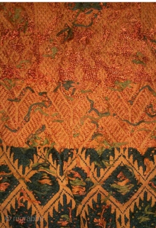 Indonesia textile, silk and cotton on cotton, size: 157*30 cm                       