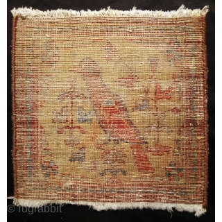 chanteh face rugs,  Pictorial of a lone bird design, size: 31*30 cm                    