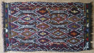 Antique Anatolian Juval(Jual) Face, no: 147, size: 94*55cm, circa 1900 wool and cotton.                    