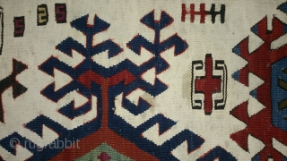 Antique Anatolian Kilim Fragment, no: 112, size: 96*52cm, 19th century, very nice motifs, wool and cotton, all natural colors.              