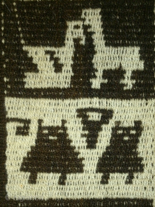 Antique Peru or Bolivia(3 piece), no: 165, size: 97*34cm, pictorial design, wool on wool, wall hangings.                 