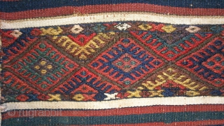Antique Anatolian bag, no: 133, size: 96*44cm, wool and cotton, all natural colors.                    