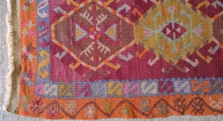 Anatolian Kilim, no: 138, size: 95*51cm, 20th century, wool and cotton.                      