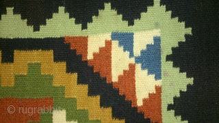 Antique Swedish Kilim, no: 230, size: 64*60cm, wool on cotton, all natural colors.                    