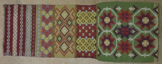 Antique Swedish Kilim(Rolakan technique), no: 220, size: 116*40cm, 19th century, wool on cotton.                    