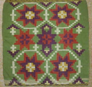 Antique Swedish Kilim(Rolakan technique), no: 220, size: 116*40cm, 19th century, wool on cotton.                    