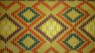 Antique Swedish Kilim(Rolakan technique), no: 220, size: 116*40cm, 19th century, wool on cotton.                    