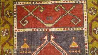 Anatolian rug, no: 119, size: 88*54cm, wool and wool.                        