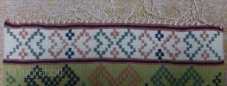 Antique Swedish Kilim, no: 256, size: 59*35cm, wool on cotton, all natural colors.                    