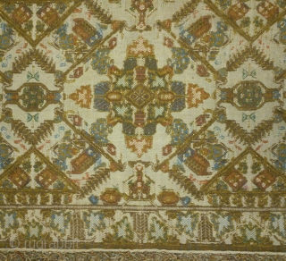 Antique Textile Greece, no: 156, size: 145*39cm, silk and metal on linen.                     