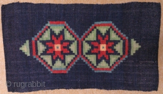Antique Swedish kilim(Rolakan technique), no: 263, size: 82*45cm, wool on cotton, all natural colors.                   