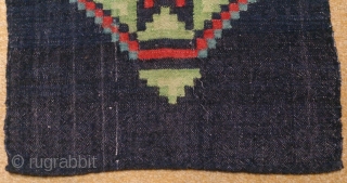 Antique Swedish kilim(Rolakan technique), no: 263, size: 82*45cm, wool on cotton, all natural colors.                   