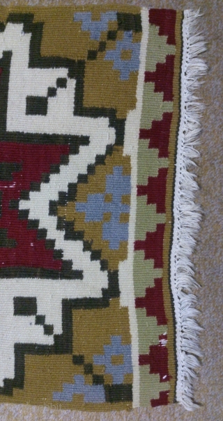 Antique Swedish Kilim, no: 250, size: 118*48cm, Has a signature.                       