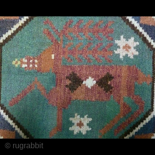 Swedish röllakan kilim, size: 82*58cm                            