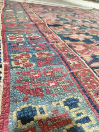 Antique Savojbolagh Kurdish rugs fragment, size: 155*118 cm