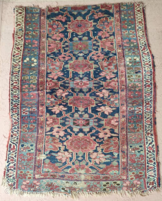 Antique Savojbolagh Kurdish rugs fragment, size: 155*118 cm