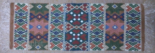 Antique Swedish Kilim, no: 266, size: 103*37cm.                          