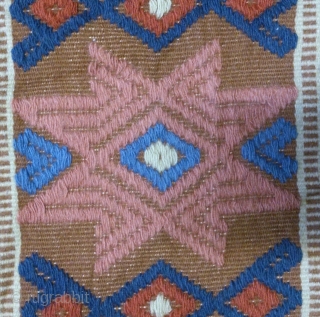 Antique Swedish Kilim, no: 266, size: 103*37cm.                          