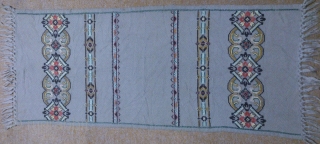 Antique Swedish cross stitch on kilim, no: 289, size: 104*45cm, wall hangings.                     