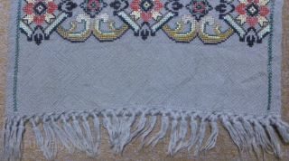 Antique Swedish cross stitch on kilim, no: 289, size: 104*45cm, wall hangings.                     