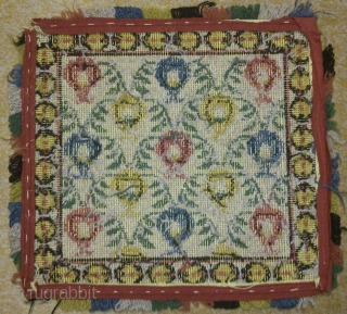 Antique Swedish cross stitch on linen, no: 196, size: 34*37cm.                       